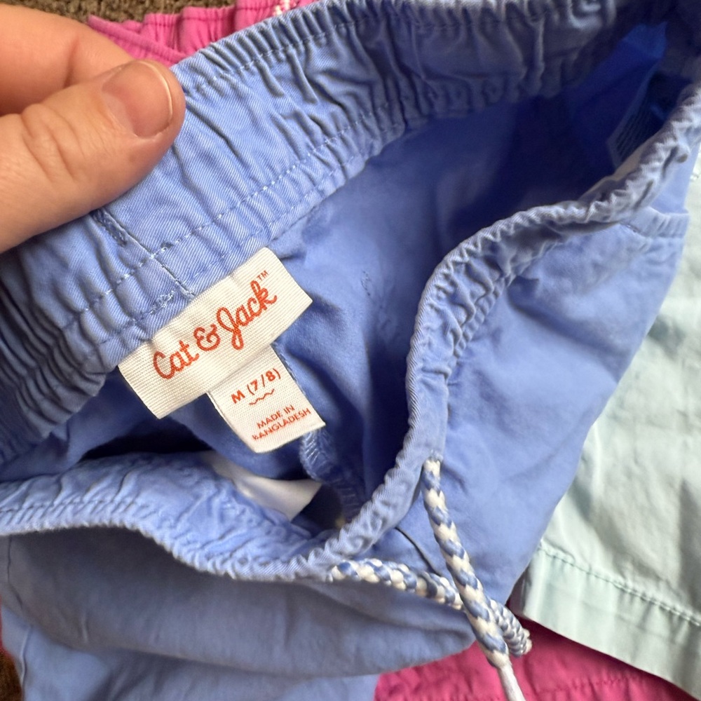 Lot of 4 cat and jack girls Bermuda pull on short size medium 7/8 - Picture 2 of 5